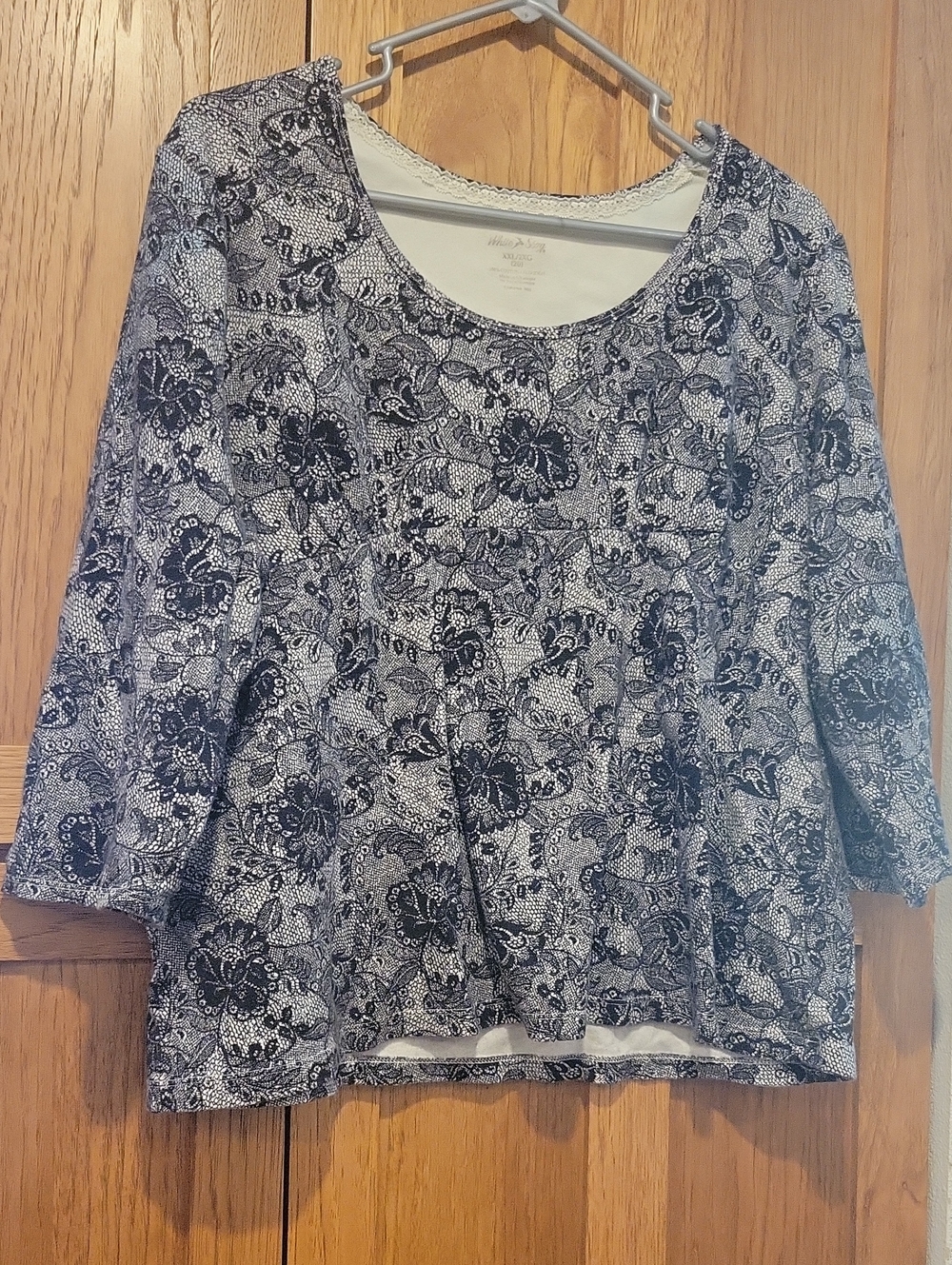 White Stag Plus Size 3/4 Sleeve Shirt XXL (20)